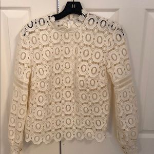 Self Portrait floral lace top